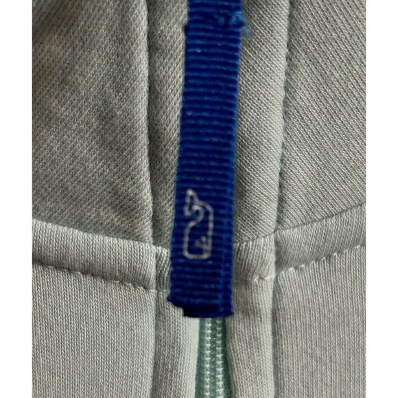 Vineyard Vines Women’s Quarter Zip Blue On Blue W Whales Pull Over Size Medium - Picture 11 of 13